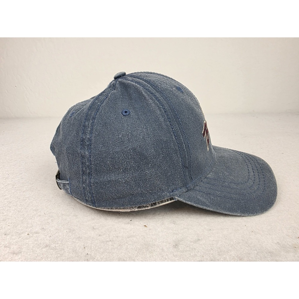 Vintage Bob Seger Denim‎ Blue Embroidered Spellout Logo Strapback Hat Adjustable - Picture 5 of 8